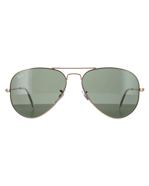 Ray-Ban Gray Sunglasses Aviator 3025 001/58 Polarized Metal