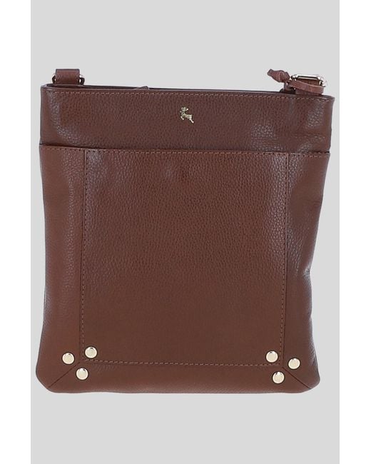 Ashwood Leather Brown 'Doriana' Real Crossbody Bag