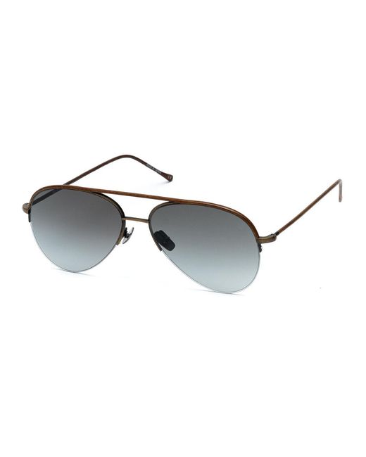 Belstaff Metallic Brown Titanium Sunglasses for men