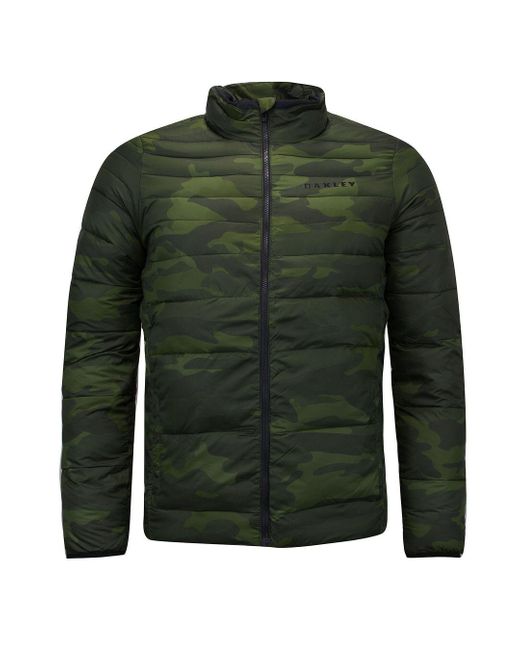 Oakley Green Down Bomber Jacket for men