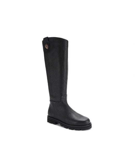 Kurt Geiger Black Leather Carnaby Riding Boots
