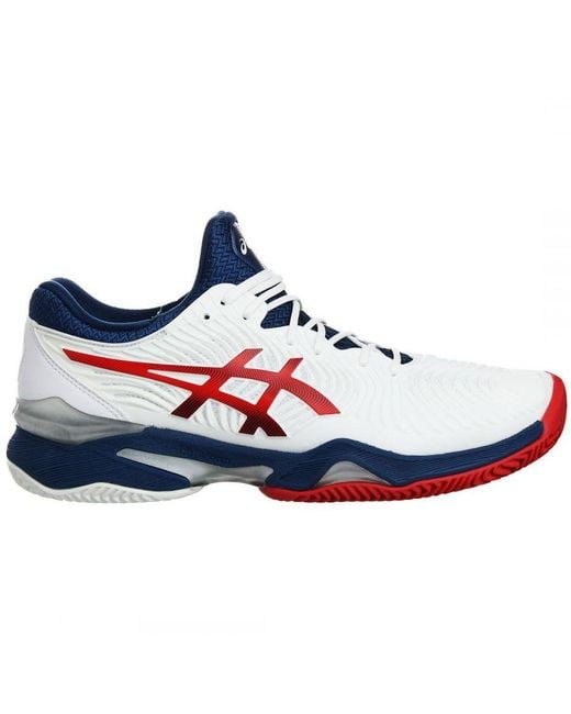 Asics White Court Ff 2 Clay Tennis Trainers for men