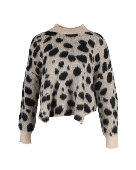 Boss Black Hugo Fellyna Jacquard Animal Print Sweater