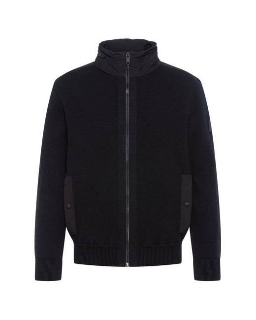 Boss Blue Kybrid Full-Zip Sweatshirt for men