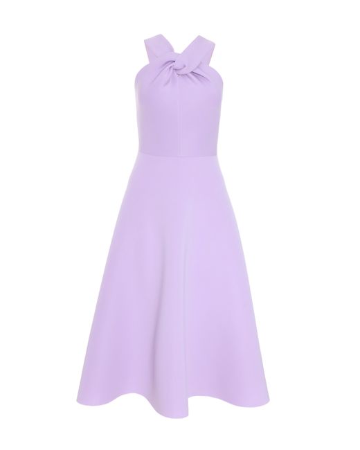 Quiz Purple Lilac Halter Neck Skater Midi Dress