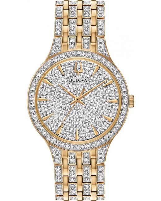 Bulova Metallic 98A229 Crystal Phantom Watch for men