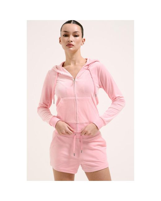 Juicy Couture Pink Robertson Classic Jacket Hooded Sweatshirt for men