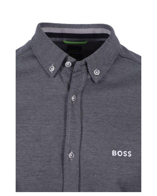 Boss Gray Boss Biado_R Long Sleeved Shirt for men