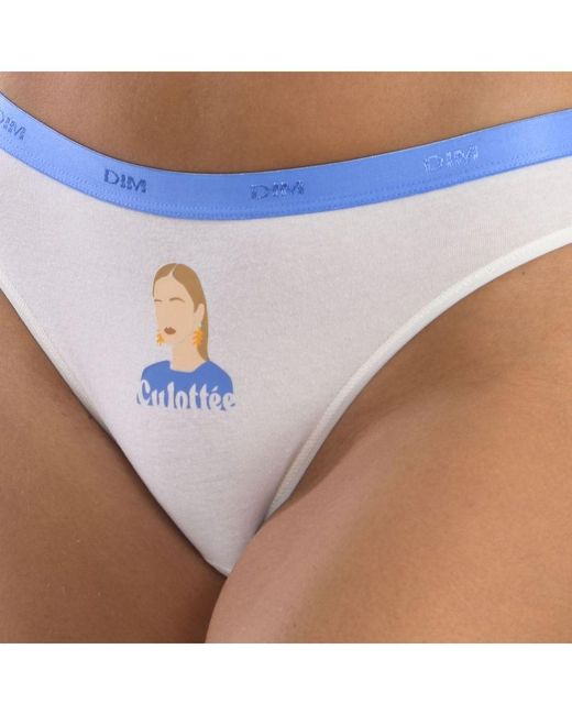 Dim Blue Pack-5 Cotton Stretch Comfort Panties D4C17