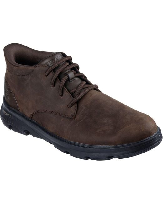 Skechers Arch Fit Garza Ridley Herren Stiefeletten Aus Leder in Brown für Herren
