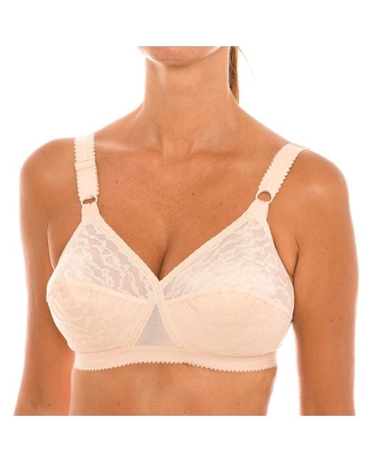 Playtex P0165 Non-Wired And Non-Padded Lace Bra For Natural Bust Support