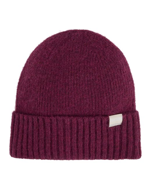 Regatta Purple Ladies Basic Ribbed Beanie (Dark Pimento)