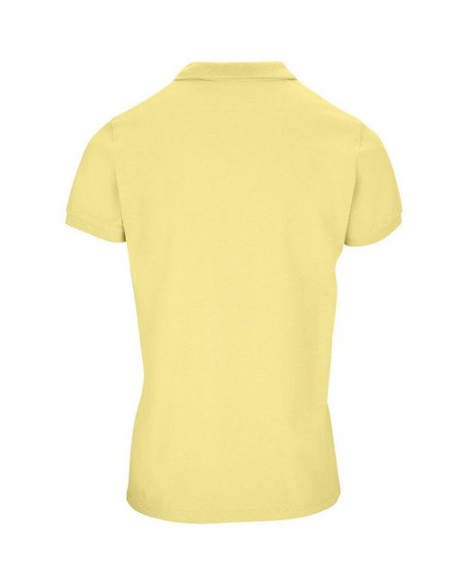 Sol's Yellow Ladies Planet Piqué Organic Polo Shirt (Light)