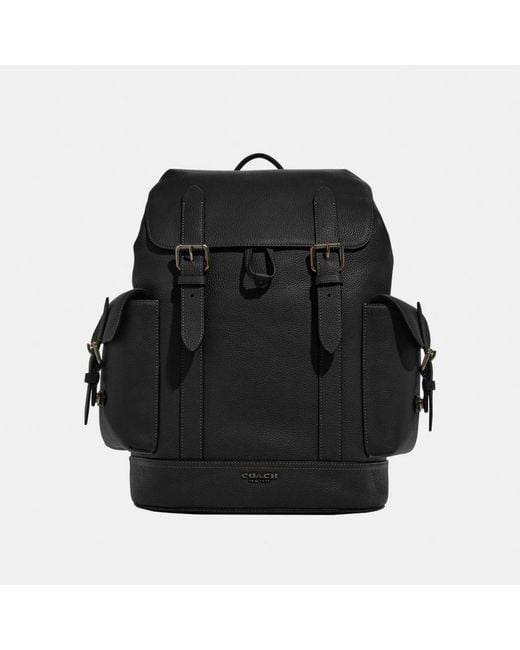 COACH Black Hudson Backpack Bag for men