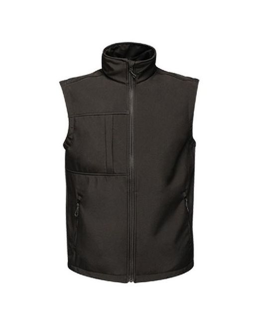 Regatta Black Octagon Ii Printable Soft Shell Bodywarmer for men