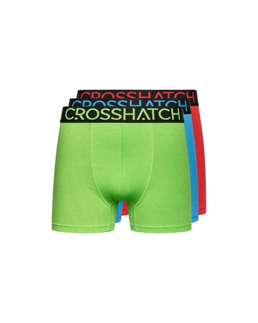 Duck and Cover Green Highlighter Boxer Shorts (Pack Of 3) for men