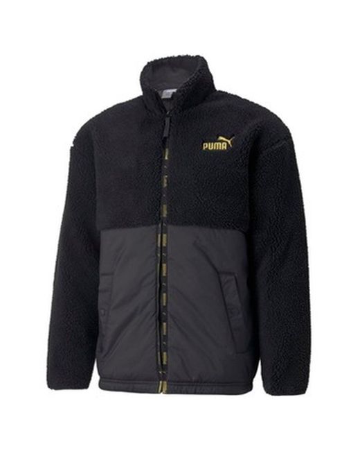 PUMA Blue Essentials+ Sherpa Jacket for men