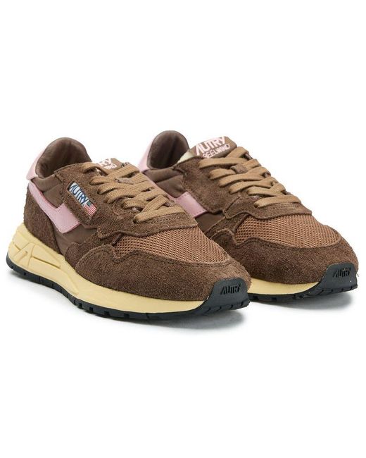 Autry Brown Reelwind Low Trainers