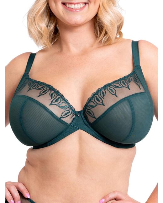 Curvy Kate Green Flare Plunge Bra