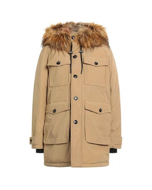 DIESEL Natural Hooded Winter Jacket for men