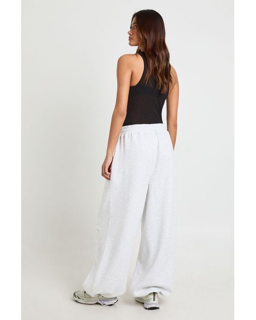 Boohoo Gray Super Oversized Adjustable Cuff Jogger