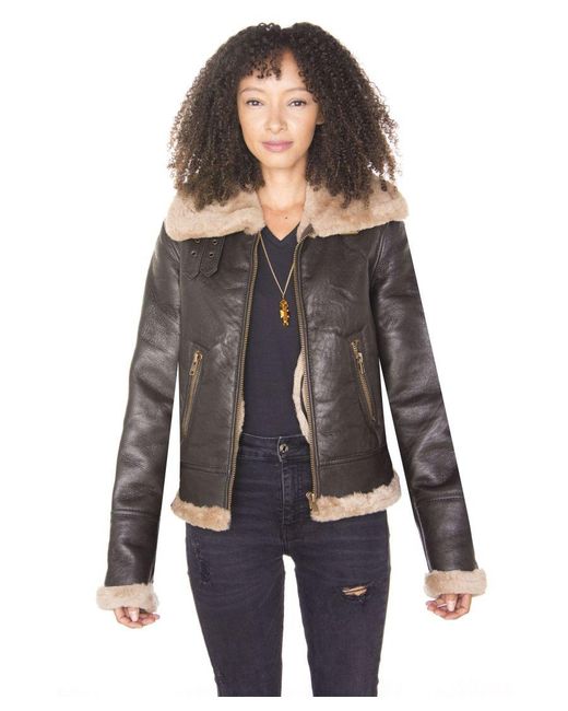 Infinity Leather Gray B3 Sheepskin Flying Jacket-Kayseri