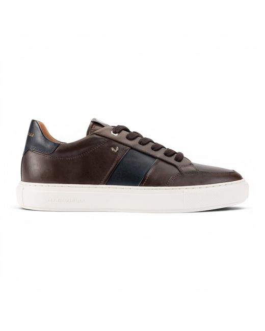 Infinity Leather Brown Martinelli Sneakers Trainer Shoes for men