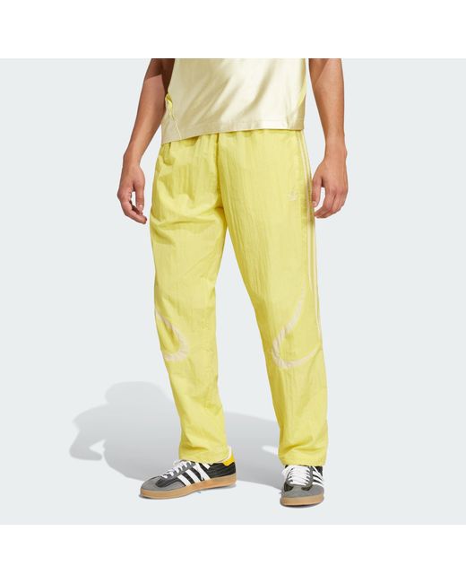 Adidas Originals Yellow Adicolor 2000S Woven Track Pants for men