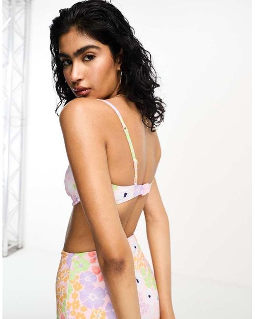 ASOS Multicolor Mix And Match Underwired Bikini Top