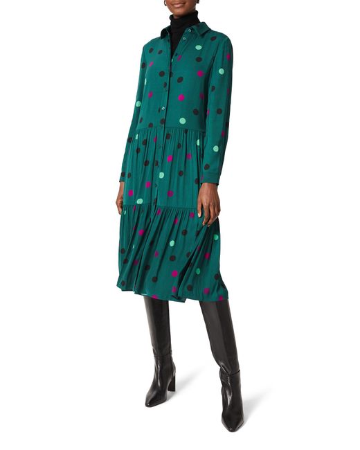 Hobbs Green Nory Midi Dress