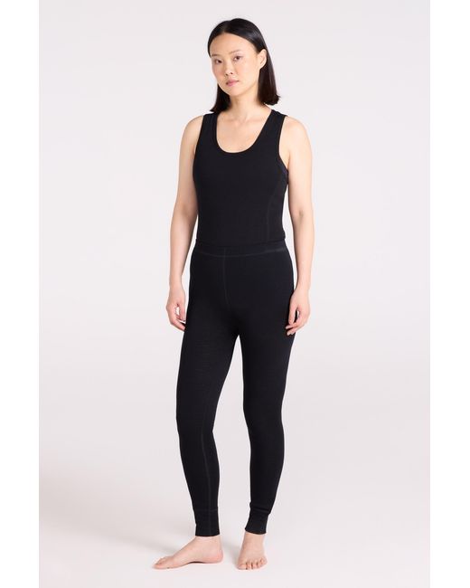 Mountain Warehouse Black Base Layer Pants Merino Thermal Breathable Trousers
