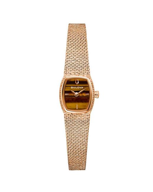 Bulova Metallic Goddess Of Time Watch 97L185 Stainless Steel