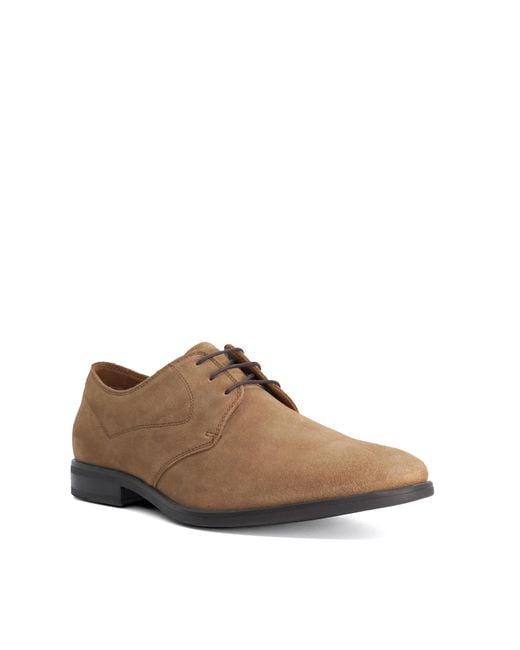 Dune Brown Burtford Suede Lace-Up Gibson for men