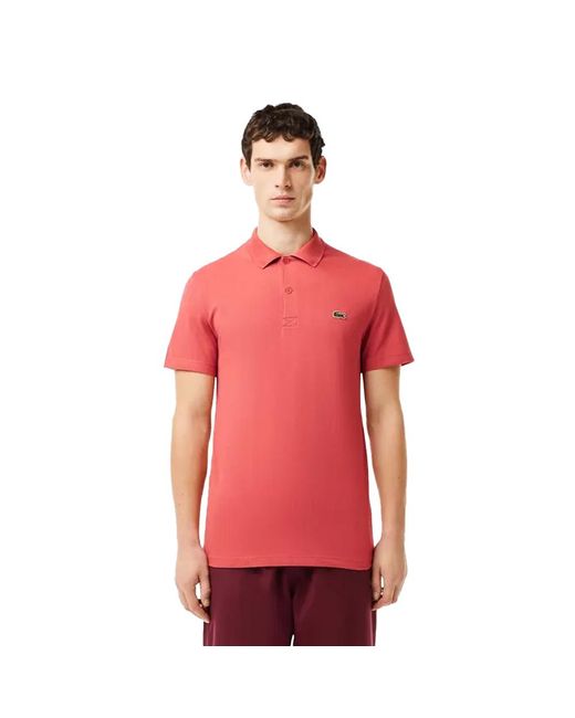 Lacoste Polyesterblend Regular Poloshirt Voor Volwassenen (rood) in het Red