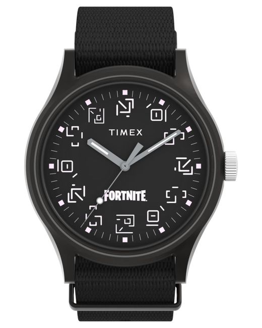 Timex Black Mk1 X Fortnite Watch Tw2W97000 Fabric for men