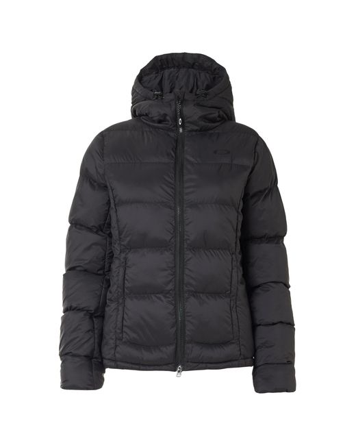 Oakley Black Long Sleeve Reißverschluss Up Schwarze Damen Stern Isolierte Kapuzenjacke Foa500023