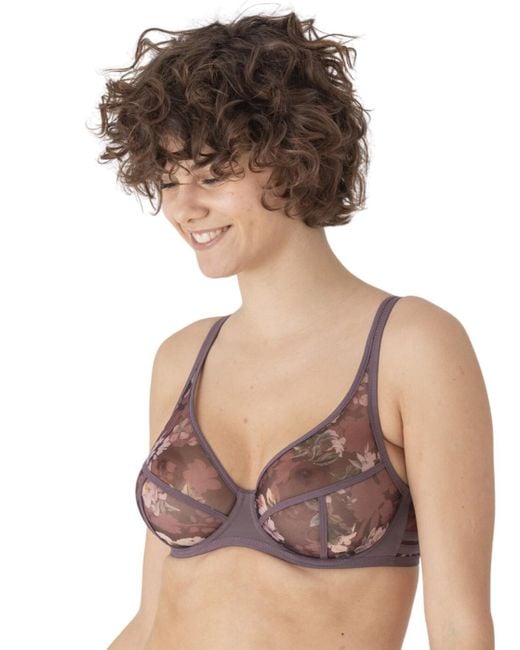 Maison Lejaby Brown 21137 Nufit Garden Underwired Bra