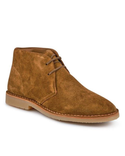 Jones Bootmaker Brown Desert1 Leather Chukka Boots for men