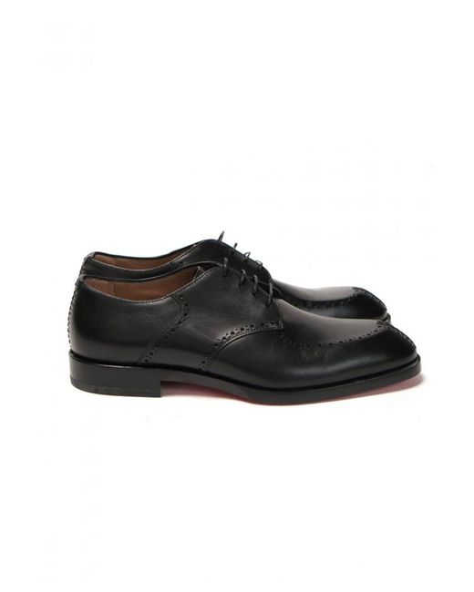Christian Louboutin Black A Mon Homme Flat Calf Shoes Leather for men