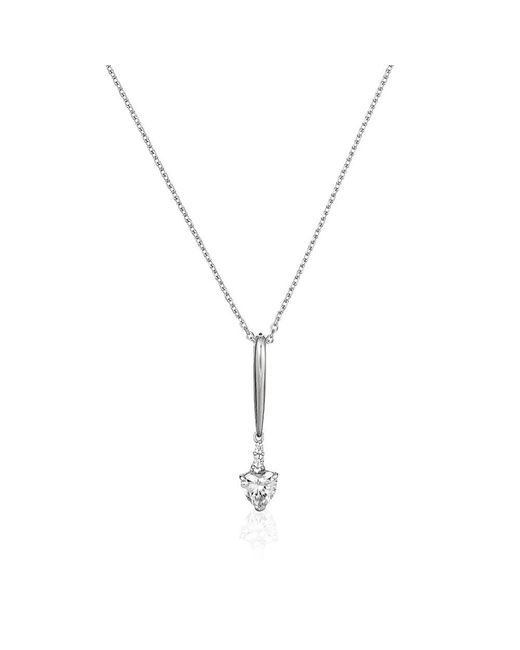 Orphelia Metallic 925 Sterling Set: Chain-Pendant + Earrings