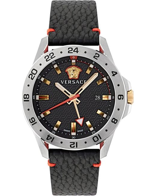 Versace Black Sport Tech Watch Ve2W00122 Leather (Archived) for men