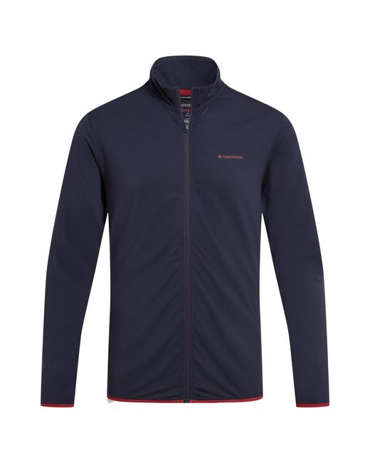 Craghoppers Blue Copthorne Nosilife Full Zip Golf Fleece Jacket for men