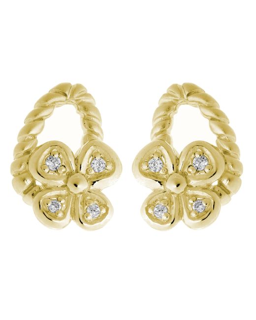 Orphelia Metallic 925 Sterling Stud Earrings