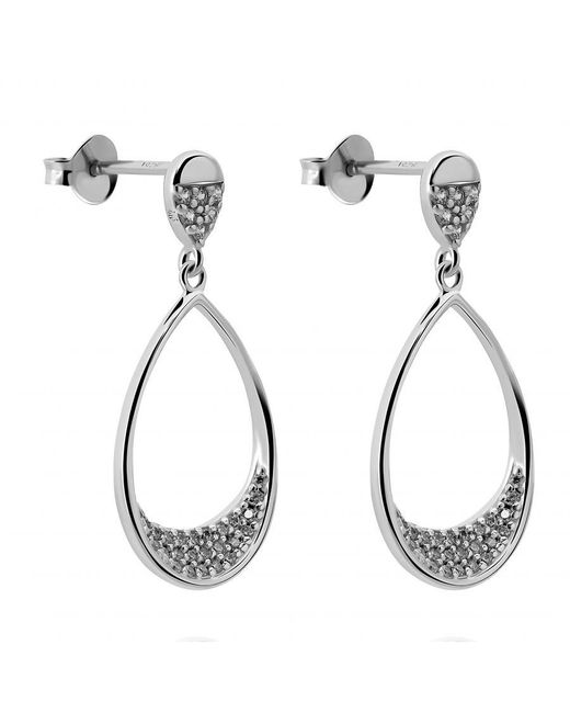 Orphelia Metallic 'Jolina' 925 Sterling Drop Earrings