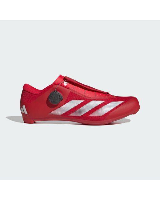 Adidas Originals Red Tempo 3-Stripes Boa Cycling Shoes