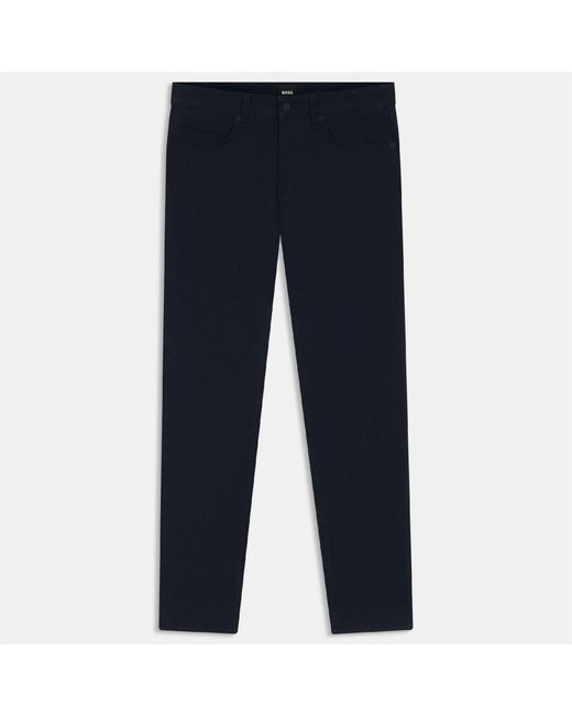 Boss Blue Delaware5 Slim Fit Trousers for men