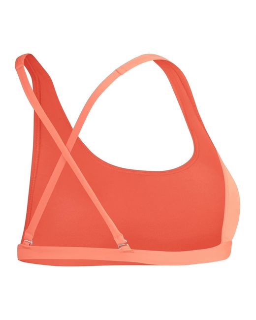 Speedo Pink Solid Patterned Scenic Bikini Top