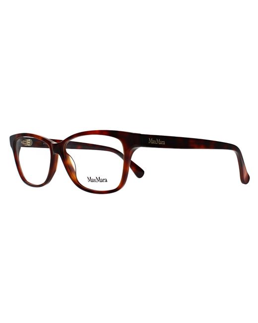 Max Mara Brown Rectangular Dark Tortoise Mm5013