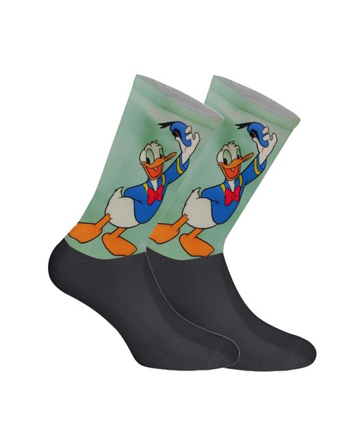 Jenes Socks Blue Elastic Printed Long