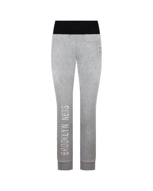 Adidas Gray Brooklyn Nets Track Pants